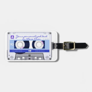 Étiquette À Bagage Bande de cassette - bleu -