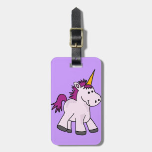 Étiquette À Bagage Bande dessinée mignonne de licorne de bébé