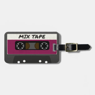 Étiquette À Bagage Bande Mix Violet - Années 80 Et 90 Cadeaux Inspiré