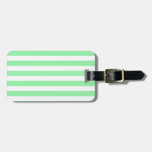 Étiquette À Bagage Bandes de bonbons vert clair