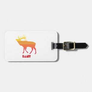 Étiquette À Bagage Banff Elk