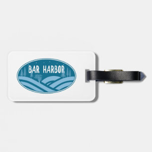 Étiquette À Bagage Bar Harbour Maine Extérieur