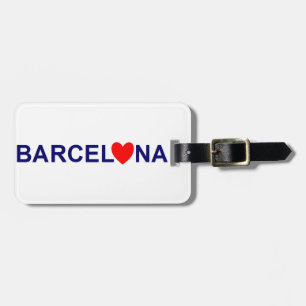 Étiquette À Bagage Barcelona love