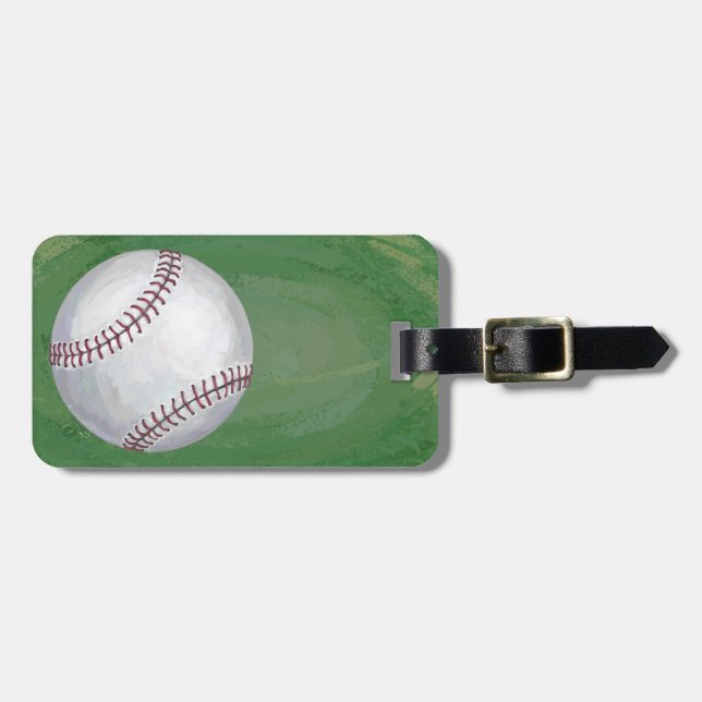 Étiquette À Bagage Baseball (Devant horizontal)