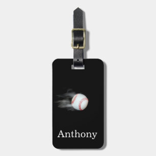 Étiquette À Bagage Baseball Brûlant
