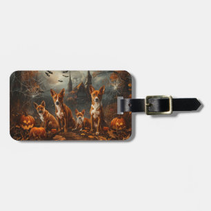 Étiquette À Bagage Basenji Halloween Chien De Nuit Délice