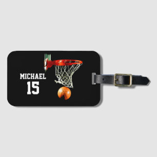 Étiquette À Bagage Basket-ball Votre nom