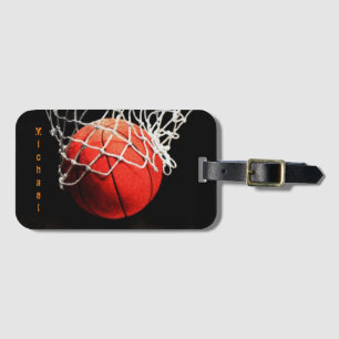 Étiquette À Bagage Basket-ball Votre nom