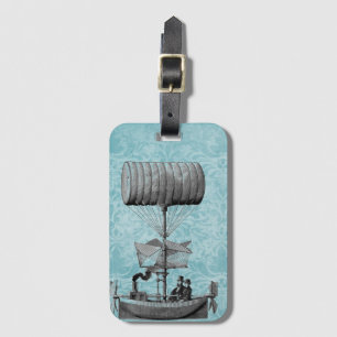 Étiquette À Bagage Bateau vintage Steampunk