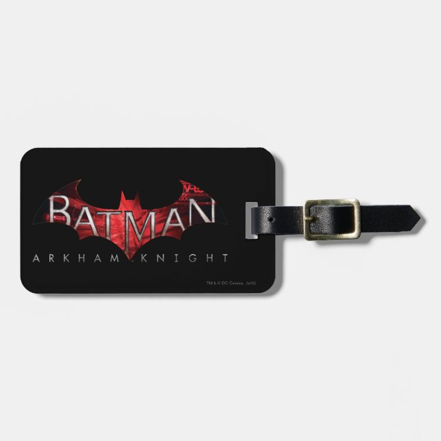 Étiquette À Bagage Batman Arkham Knight Logo rouge (Devant horizontal)
