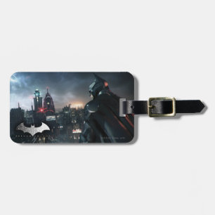 Étiquette À Bagage Batman regarde la ville