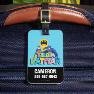 Étiquette À Bagage Batman   Team Batman