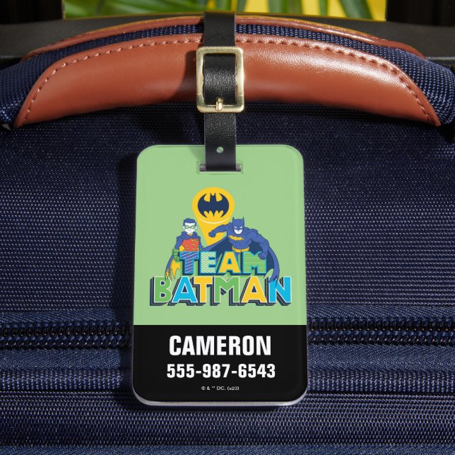 Étiquette À Bagage Batman | Team Batman & Robin (Insitu Rectoal 2)
