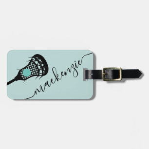 Étiquette À Bagage Bâton de Larcrosse Monogramme personnalisé