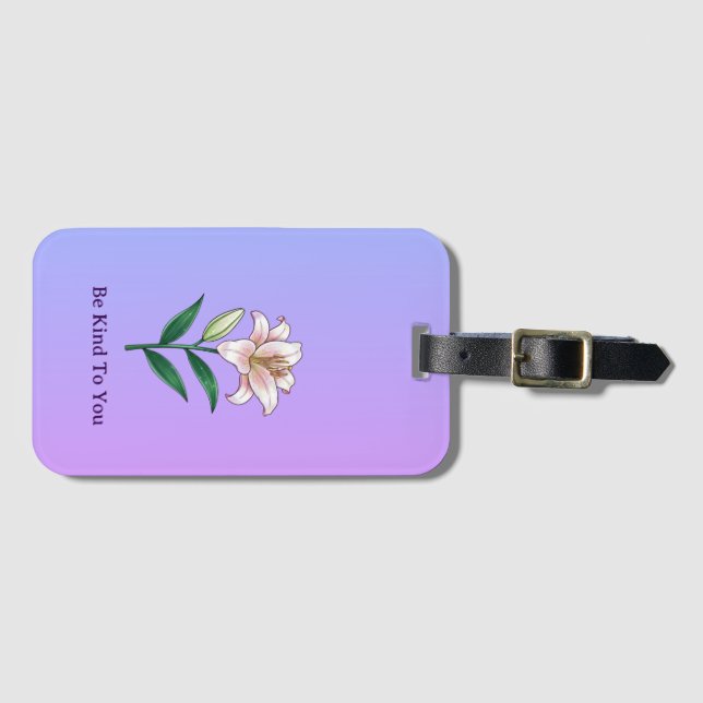 Étiquette À Bagage Be Kind To You Lily Self-Care Phone Case (Devant Horizontal)