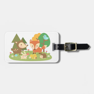 Étiquette À Bagage Beau Animal De Bois Coloré Pour Enfants