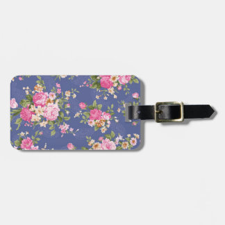 Étiquette À Bagage Beau design floral