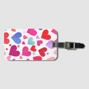 Étiquette À Bagage Beaucoup de coeurs