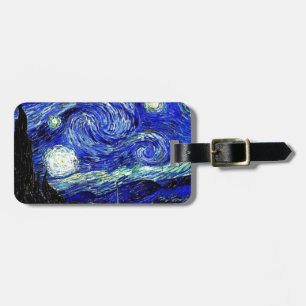 Étiquette À Bagage beaux-arts vVan de nuit étoilée de Gogh