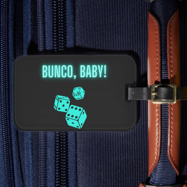 Étiquette À Bagage Bébé Bunco Aqua Néon  (Insitu Rectoal 4)