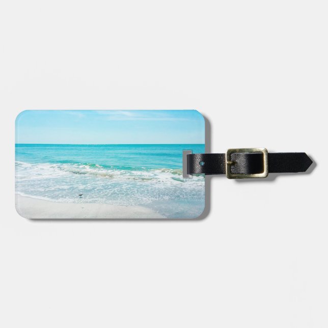 Étiquette À Bagage Bécasseau de sable de Floride (Devant horizontal)
