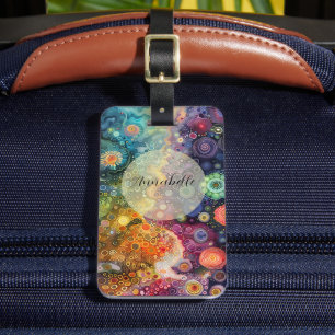Étiquette À Bagage Belle couleur Whimsical Retour à l'école