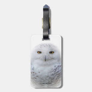 Étiquette À Bagage Belle, Dreamy et Serene Snowy Owl