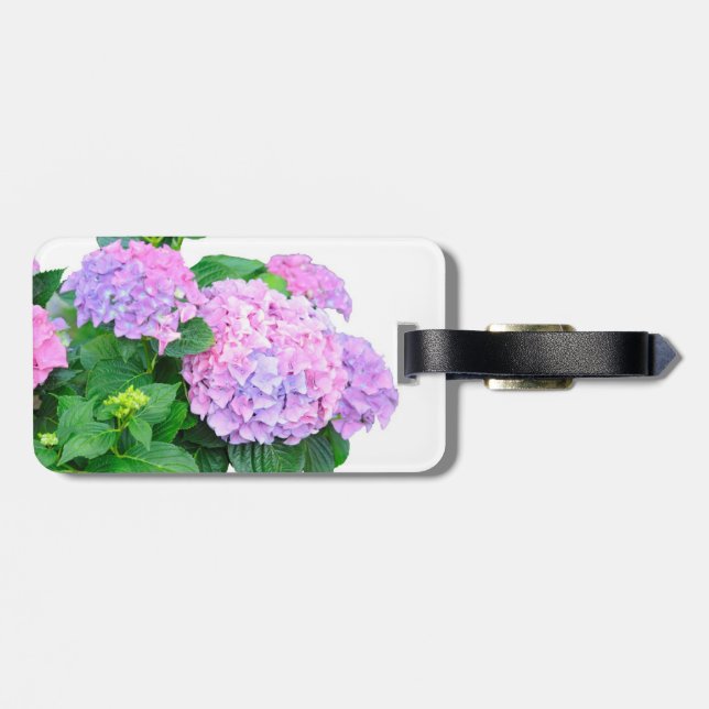 Étiquette À Bagage Belle étiquette de bagages Hydrangeas (Dos horizontal)