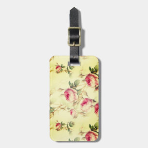Étiquette À Bagage Belle florale Vintage
