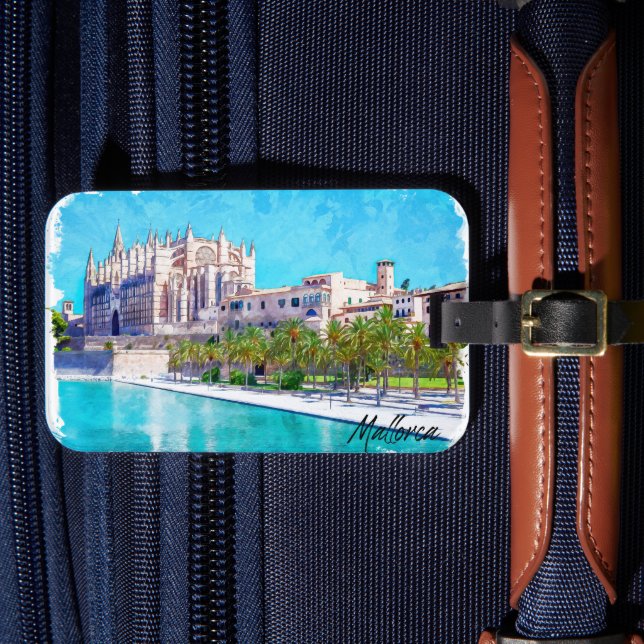 Étiquette À Bagage Belle Palma de Mallorca Espagne Baléares (Insitu Rectoal 4)
