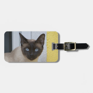 Étiquette À Bagage Belle pointe de phoque Chat siamois