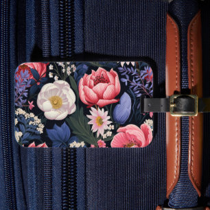 Étiquette À Bagage Belles fleurs