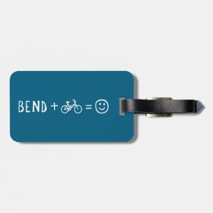 Étiquette À Bagage Bend Oregon Plus Vélo Vous Rend Heureux