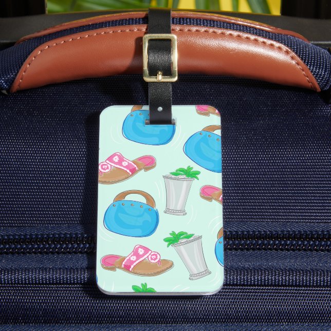 Étiquette À Bagage Bermuda Sac Sandals Mint Julep Preppy (Insitu Rectoal 2)
