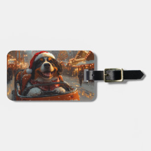 Étiquette À Bagage Bernois Mountain Dog Roller Dessous de verre Noël