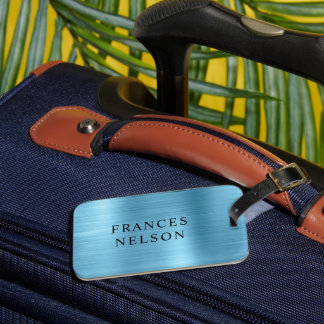 Étiquette À Bagage Béryl personnalisé en feuille d'aluminium