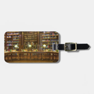 Étiquette À Bagage Bibliothèque historique antique
