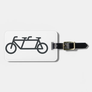 Étiquette À Bagage Bicyclette tandem