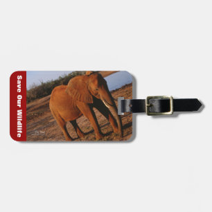 Étiquette À Bagage Big Red Sauver notre faune