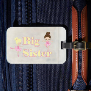 Étiquette À Bagage Big Soeur Danser Ballerina