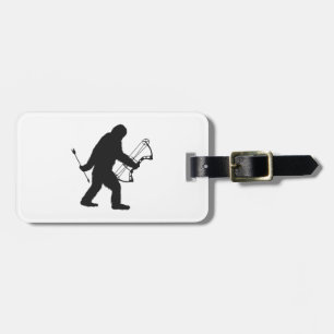 Étiquette À Bagage Bigfoot Archer silhouette