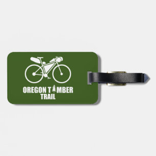 Étiquette À Bagage Bikepacking du sentier du bois de l'Oregon