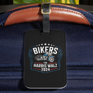 Étiquette À Bagage Bikers For Harris Walz 2024 Harris Waltz 2024