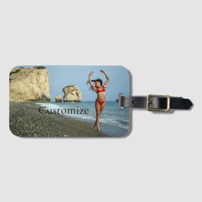 Étiquette À Bagage Bikini Model Dancing Thunder_Cove (Devant Horizontal)