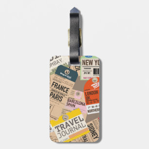 Étiquette À Bagage Billets de voyage vintage
