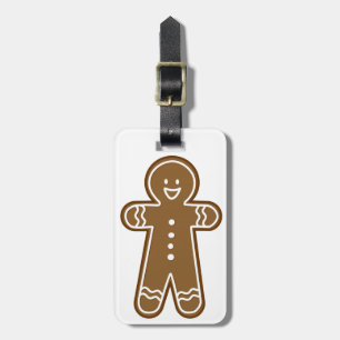 Étiquette À Bagage Biscuit de bonhomme en pain d'épice
