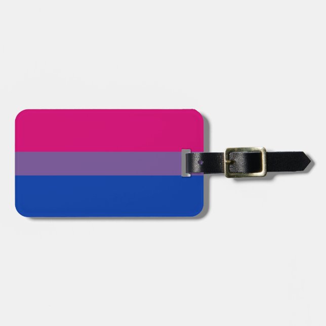 Étiquette À Bagage Bisexual pride (Devant horizontal)