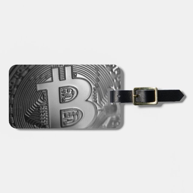 Étiquette À Bagage Bitcoin 16 (Devant horizontal)