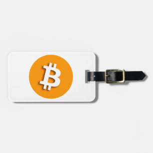 Étiquette À Bagage "BITCOIN" (doubles faces)