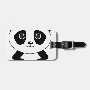 Étiquette À Bagage Bizarre d'ours de panda